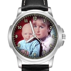 Personalised Custom Gents Men&#39;s Wrist Watch Birthday, Anniversary Day Gift, Box, Engraving
