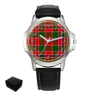 Macalister Scottish Clan Tartan Gents Mens Wrist Watch Birthday Wedding Day Gift Engraving
