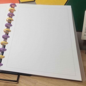 Printable 5mm Lined Paper for Discbound Notebooks - Customizable PDF ...