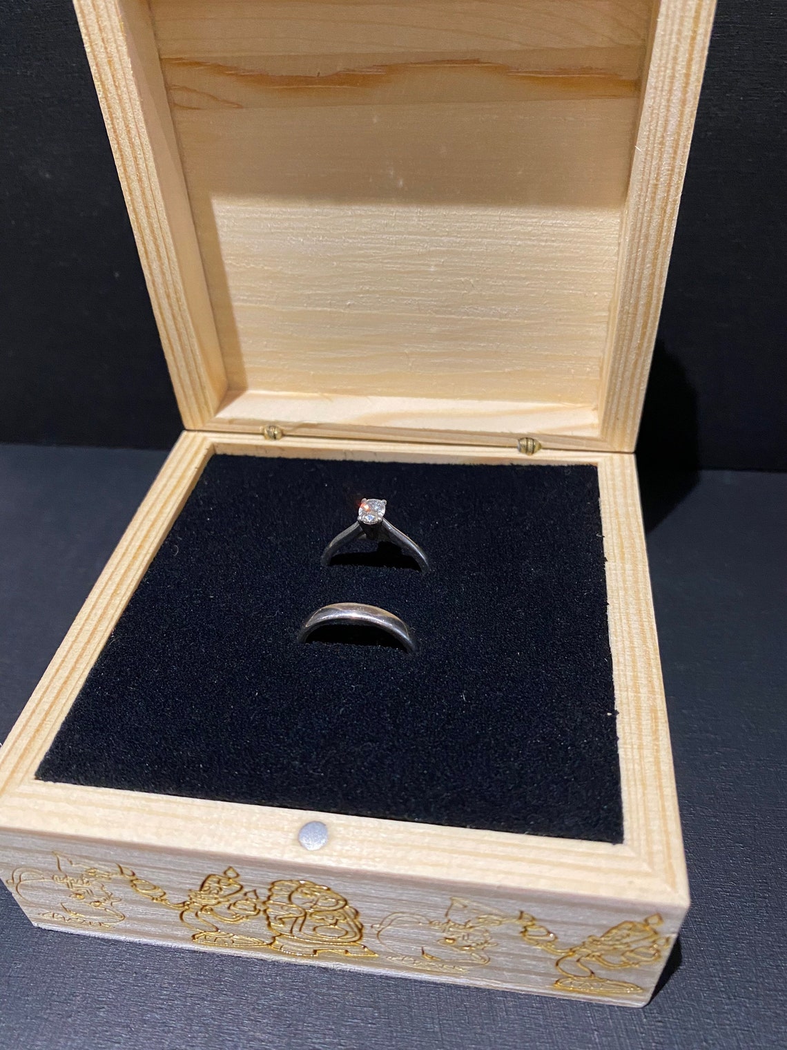 Disney inspired wedding ring/keepsake box Etsy