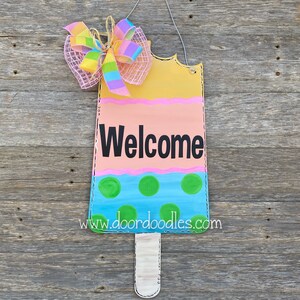 Summer popsicle door hanger
