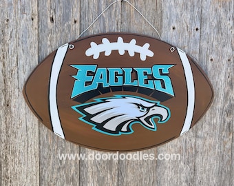 Philadelphia Eagles traditional football door hanger hang decoration ornament wreath NFL