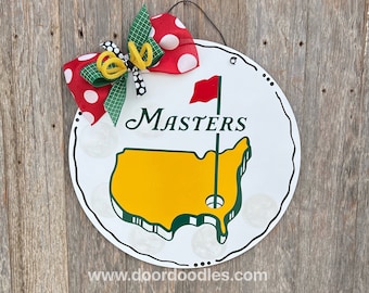 Masters Golf ball door hanger