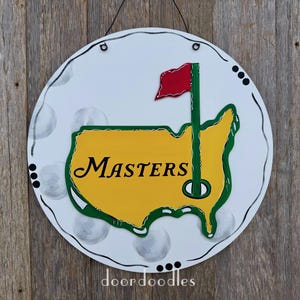 Masters Golf ball door hanger