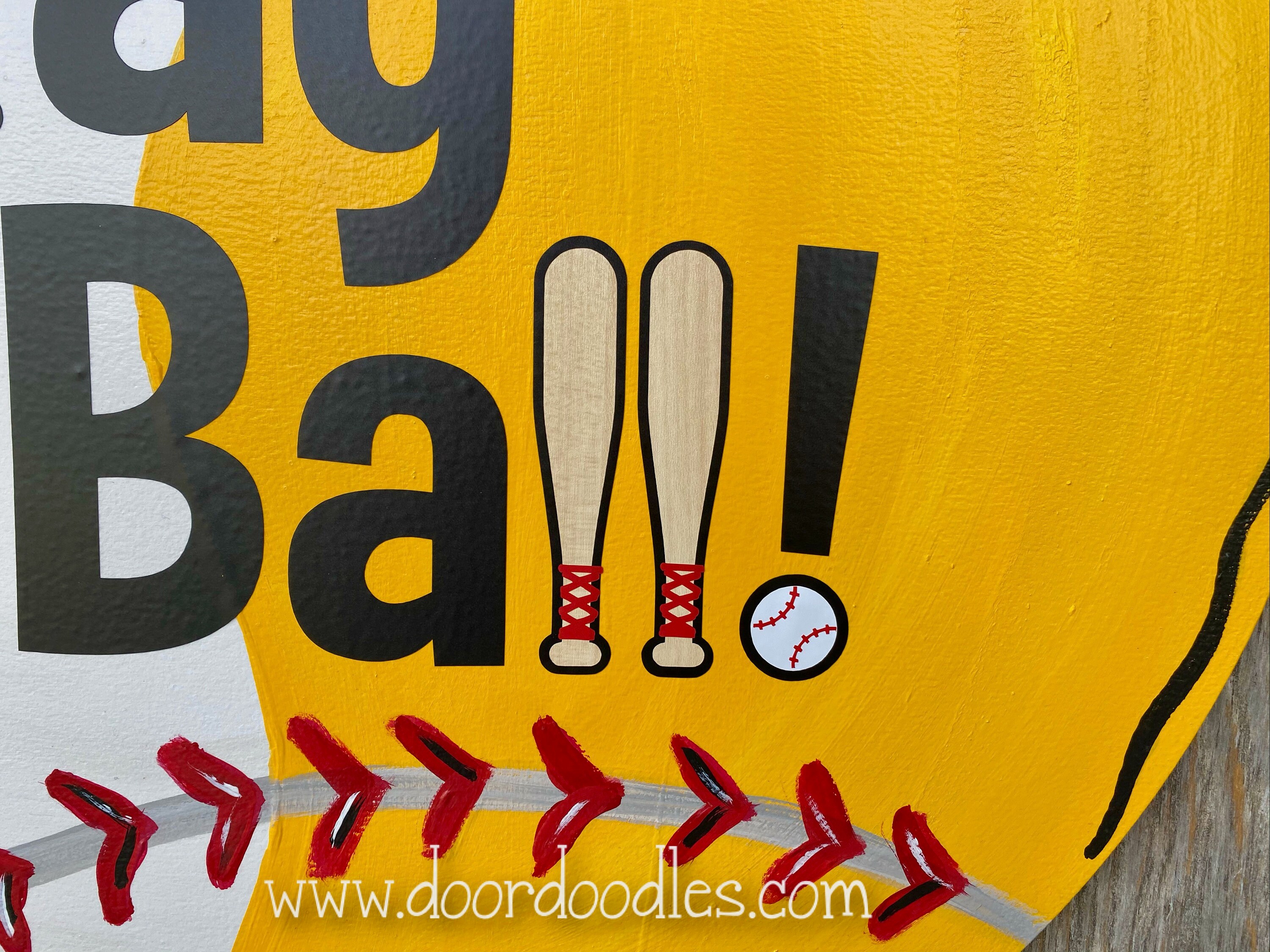 Baseball und Softball Haustür Aufhänger Zeichen PLAY BALL | Etsy