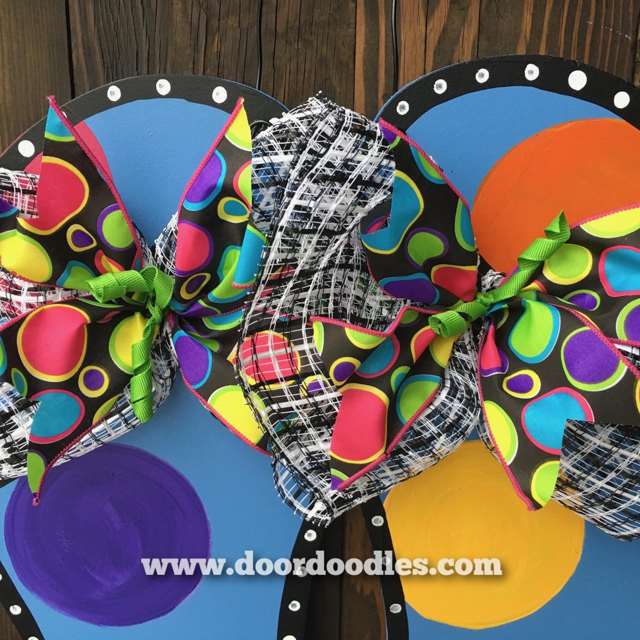 Blue Polka Dot Pair of Flip Flops Door Decoration Hanger Decor SUMMER ...