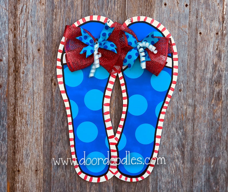 flip flop door decoration