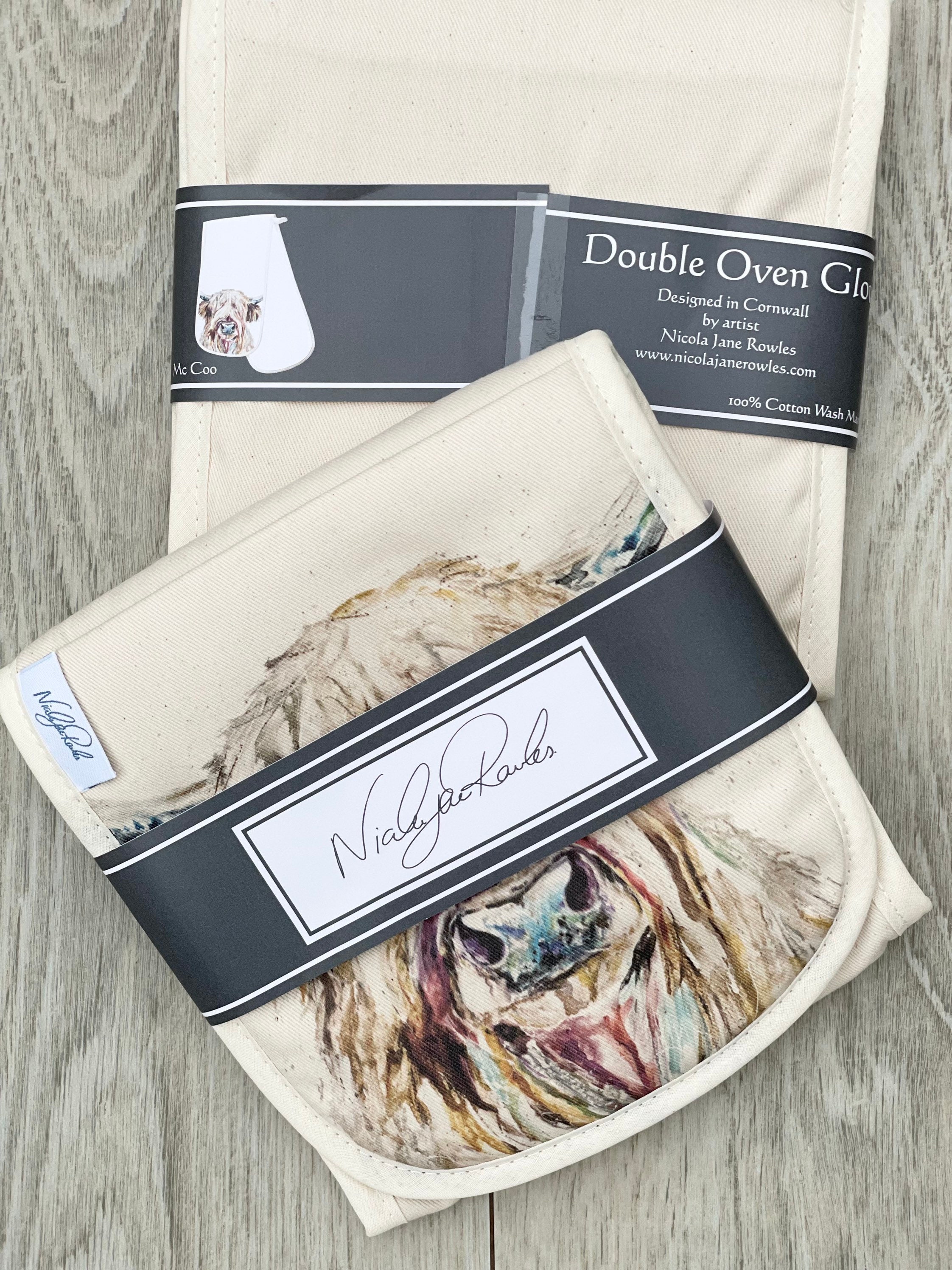 Oven Gloves Designer Watercolour Highland Cow 'mccoo' - Etsy