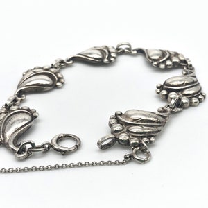 Lovely leaf bracelet by Viking Craft, sterling bracelet by Viking Craft, Scandinavian style.