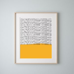 Cartel amarillo de mediados de siglo [Descarga digital]