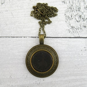 Outlander Themed Copper 1721 Farthing Pendant Necklace