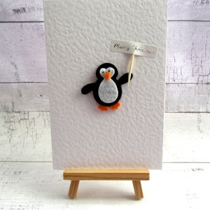 Pack de 5 lindas tarjetas de pingüino feliz tamaño A6