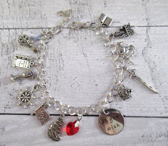 Princess Bride Themed Charm Bracelet With 14 or 16 Charms - Etsy