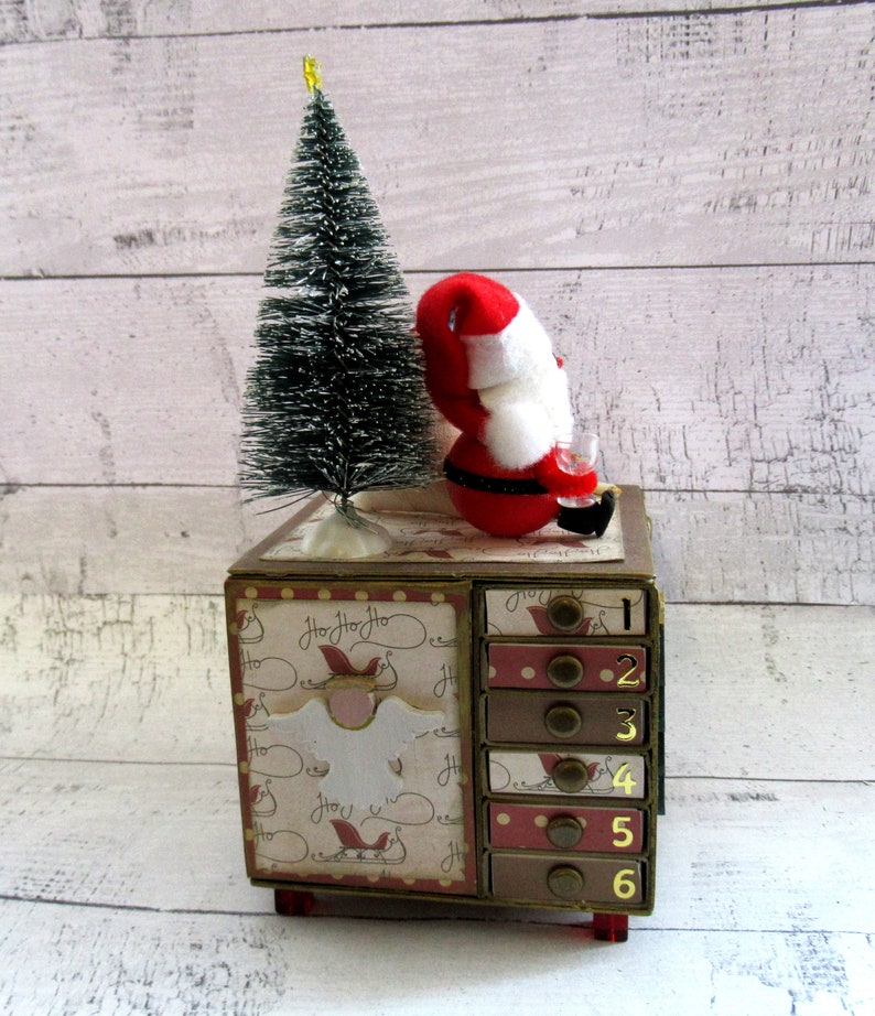 Advent Calendar Matchbox Chest With Santa Present Sack and Etsy