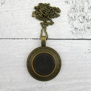 Outlander Jamie Fraser Birth Year 1721 Copper Farthing Pendant