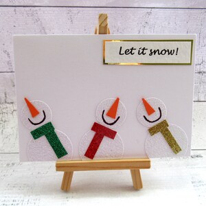Snowmen Christmas Holiday Seasonal Card