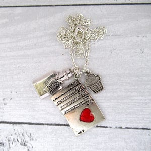 Alice in Wonderland Themed Charm Pendant Necklace