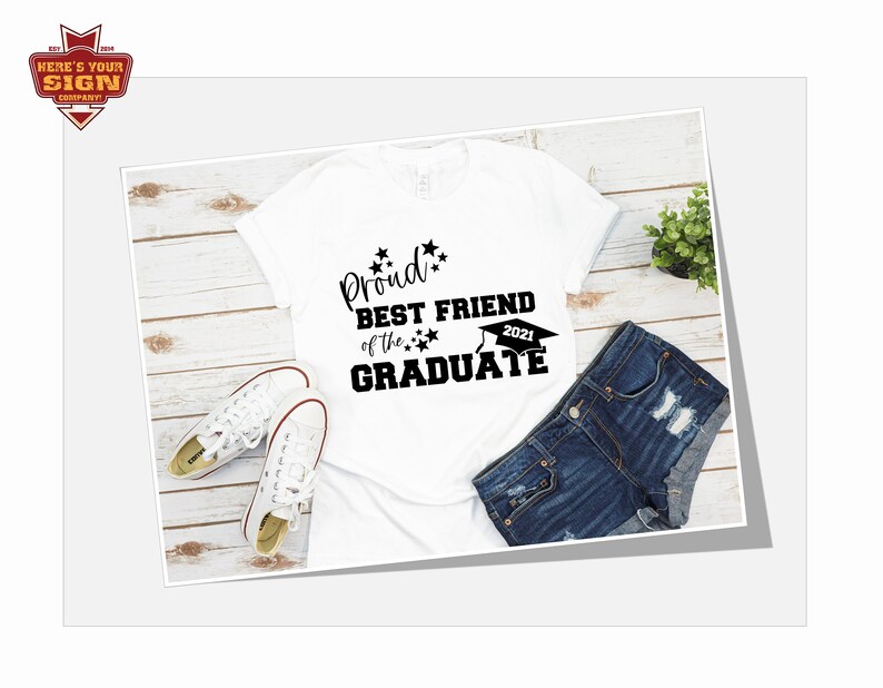 College High School Middle School Class of 2021 Graduation DIY Iron On Vinyl Shirt Decal Best Friend Elementary Graduate applique.