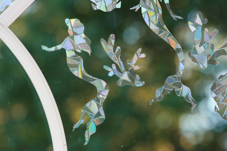 Mermaids, Shells and Coral Window Clings - 10 total with bonuses! Sun Catcher. Rainbow…, photo 3 of 10