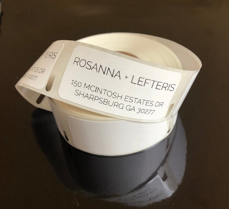 Minimalist Font Address Label, Return Address Stickers, Address Sticker, Wedding Address…, photo 1 of 3