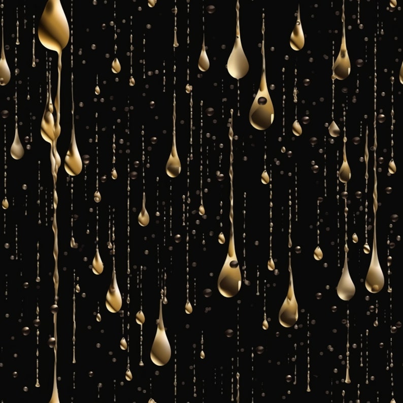 Black and Gold Art Deco Seamless Pattern (Digital Download), photo 2 of 2