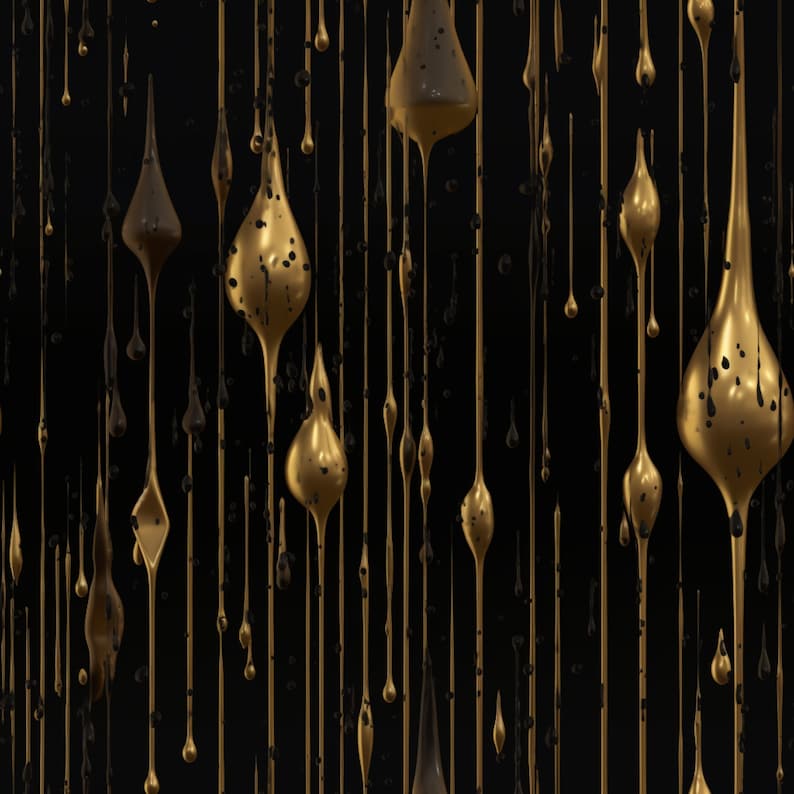 Black and Gold Art Deco Seamless Pattern (Digital Download), photo 2 of 2