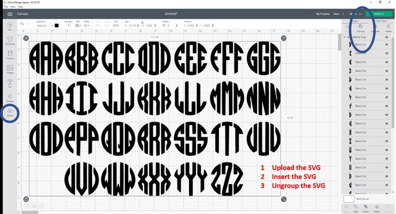 Circle Monogram Letters SVG- READ the description carefully. Digital Download cut file…, photo 2 of 2