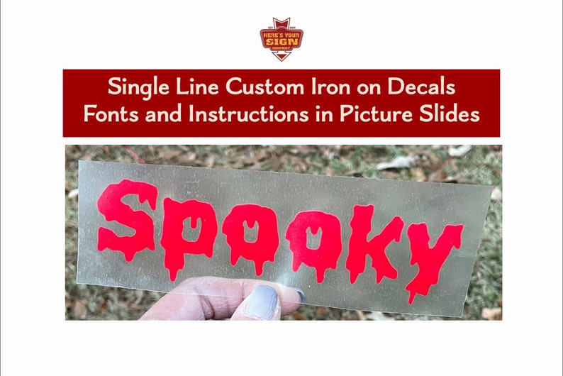 Personalized Iron On Vinyl Decal: Custom Name Transfer, photo 1 of 10