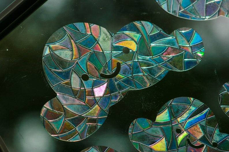 Happy Cloud Window Clings: Rainbow Prism Sun Catchers, Set of 6, photo 3 of 10
