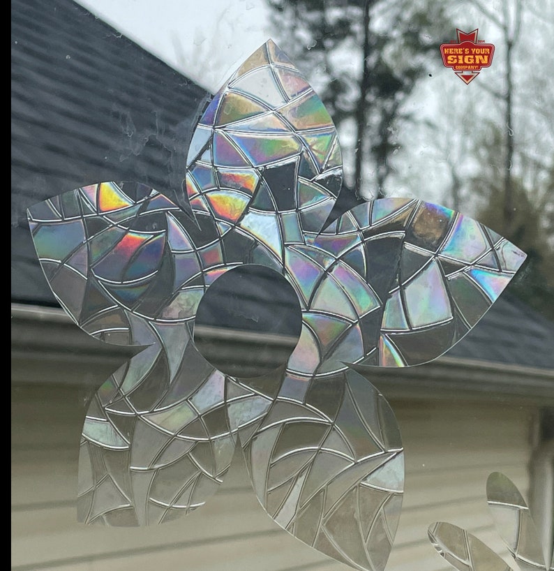Flower Window Clings: Rainbow Window Prism Sun Catcher Decals. Always Extras. Summer…, photo 3 of 9