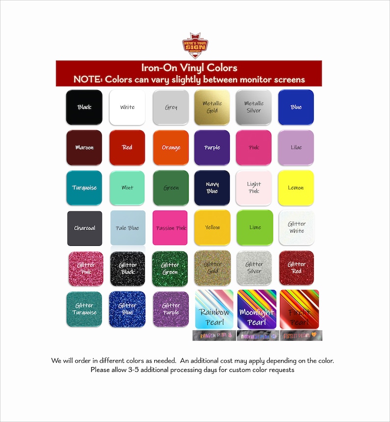 Personalized Custom Monogram Iron On Vinyl Decal Transfer in Assorted Colors and Fonts…, photo 2 of 10