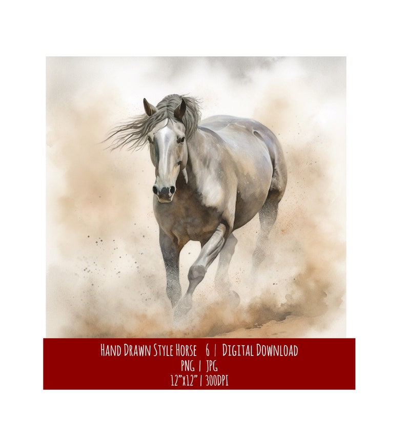 Equine Art: Hand Drawn Horse Illustration (Digital Download), photo 1 of 2