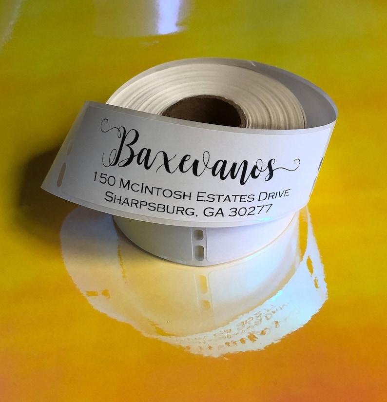 Personalized / Custom Return Address Label / Stickers. Perfect for Wedding Return…, photo 1 of 4