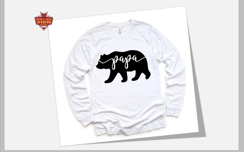 Papa Bear Iron On Vinyl Decal Transfer for masks and Shirts . Assorted Colors. DIY decals…, photo 1 of 7