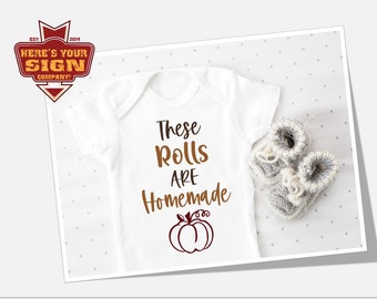 Pumpkin Iron on Decal - Fall baby boy or girl shirt  or bodysuit decal - These Rolls Are Homemade.  Newborn / New mom baby gift.