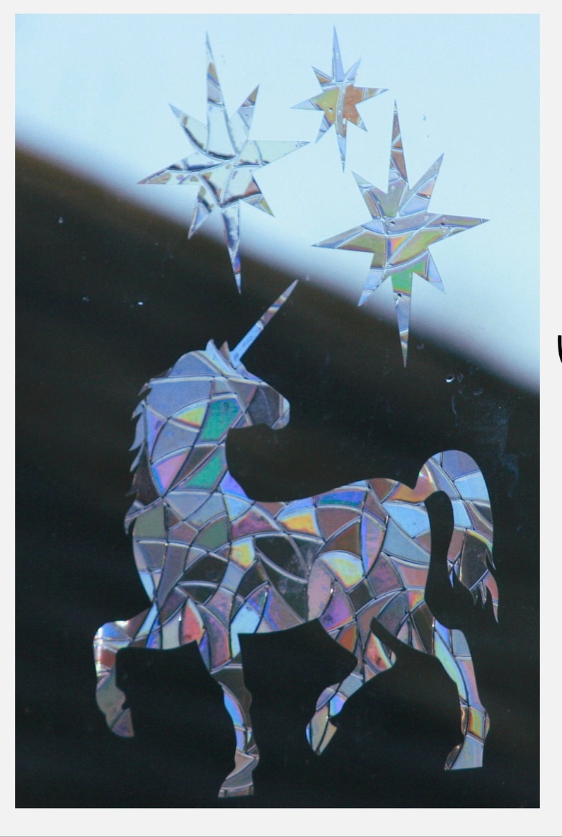Rainbow Window Film: 3D Holographic Decal, Static Cling, Anti UV, photo 8 of 8