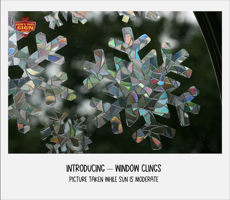 snowflake window cling