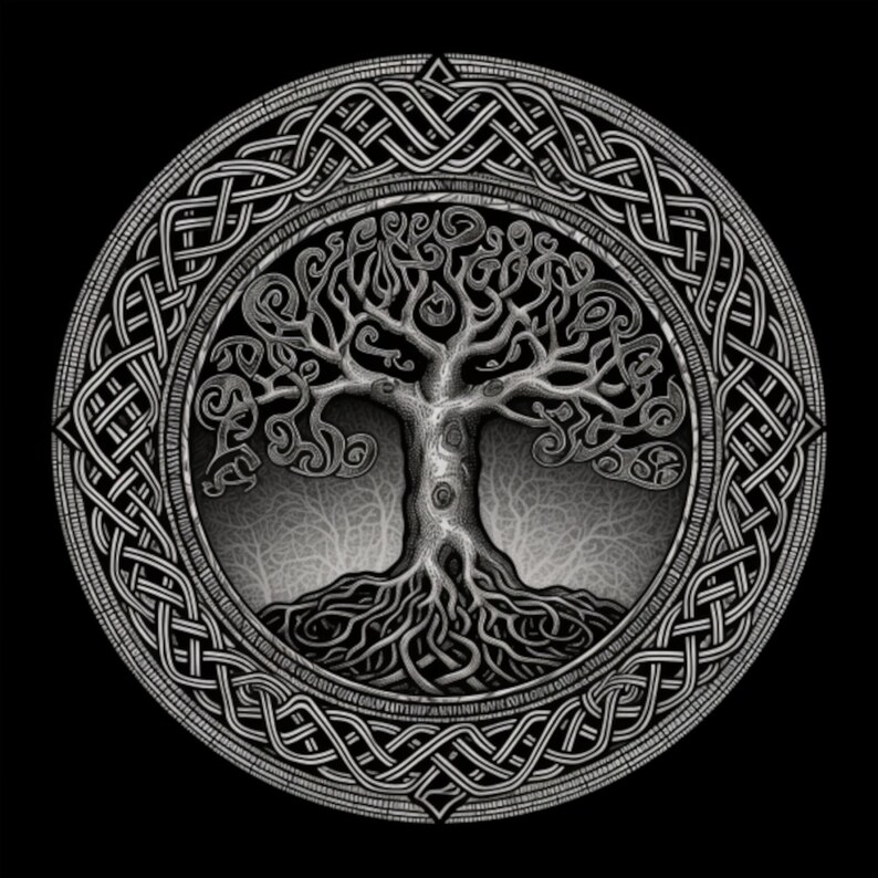 Celtic Tree of Life Art: Norse Pagan Design (Digital Download), photo 2 of 2