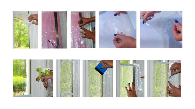 Rainbow Window Film: 3D Holographic Decal, Static Cling, Anti UV, photo 5 of 8