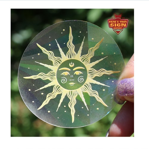 Rainbow Catcher Window sun Flower Sticker - Etsy