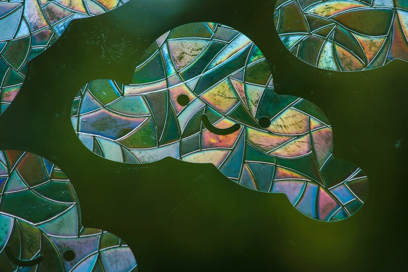 Happy Cloud Window Clings: Rainbow Prism Sun Catchers, Set of 6, photo 4 of 10