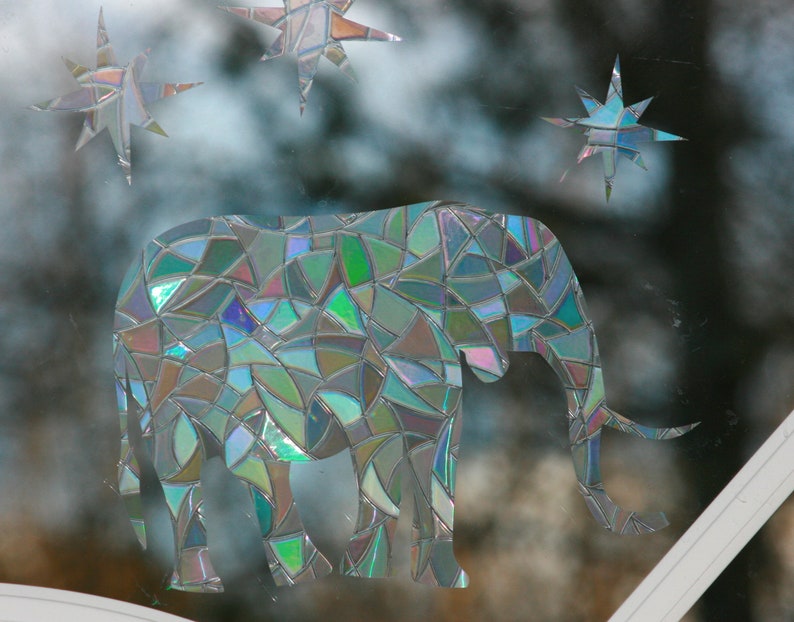 Jungle Animals Window Clings. Sun Catcher. Rainbow Prism Decoration. Static Window Cling…, photo 3 of 10