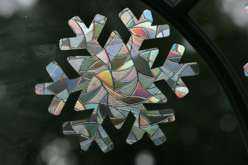 snowflake window cling