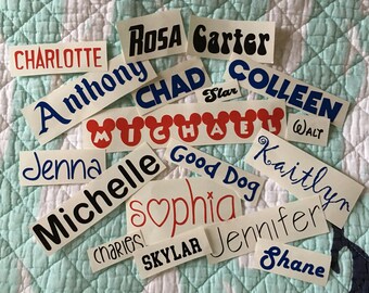 SINGLE Name Vinyl Decal up to 10 characters | Name Sticker | Tumbler/Mug/Cup Vinyl Sticker | Custom Vinyl Decal | Personalized Vinyl Decal