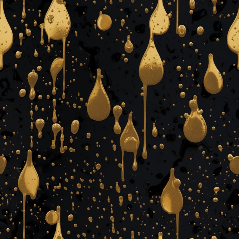 Black and Gold Art Deco Seamless Pattern: Scrapbook Paper (Digital Download), photo 4 of 10