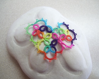 Rainbow heart medallion