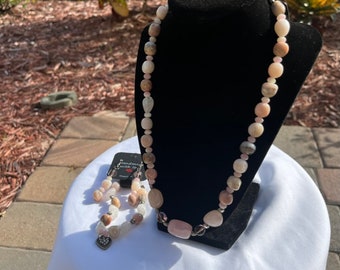 Rose Quartz Jewelry Set