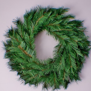 24 &quot;Weihnachtskranz, versandfertiger Grünkranz, rustikale Dekoration, Türkranz, Bauernhauskranz, Einweihungsgeschenk