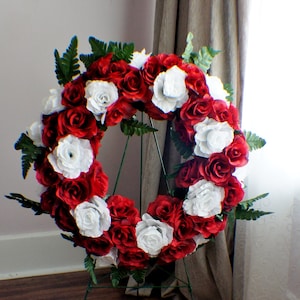 Headstone Wreath, Memorial Flowers, Summer Fall Memorial Flowers, Gravesite Wreath, Memorial flowers, Tombstone flowers