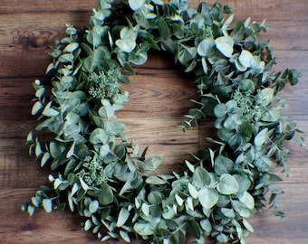 Eucalyptus Wreath, Year Round Greenery Wreath, Front Door Wreath, All Season Wreath, Everyday Greenery Wreath, Simple Wreath, Everyday Door